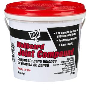 DAP Wallboard Joint Compound, White, 12 Lbs (7079810102)