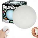 Doh Snowball Stress Relief Squishy,Squeeze&Play Sensory Fidget Toys for Adults Anxiety Relief Slow Rise Portable Desk Squeeze,Easter Basket Stuffers Birthday Gifts(Snowball)