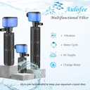100-300 Gallon Submersible Aquarium Filter, Internel Fish Tank Filters for Large Tanks, Whisper Turtle Tank Filter for Small Pond, Saltwater & Freshwater, 15.5-Inch