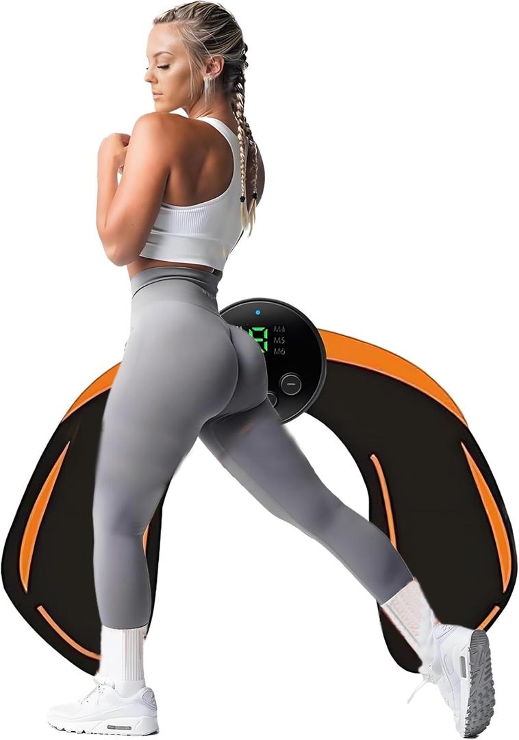 Buttocks training belt, buttocks shaper and trainer, reduce buttocks belly fat, buttocks leg training belt for home and gym Orange
