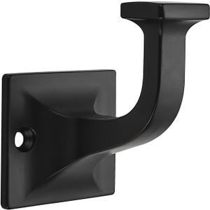 TUNNY 5 Pack Coat Hooks - Matte Black Robe Hooks Decorative Wall Hooks for Bathroom Bedroom Kitchen Towel Robe Clothes Cabinet Closet Bathroom Hardware