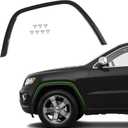 JOLONG Front Left Fender Flare for Jeep Grand Cherokee 2011-2016 LH Wheel Arch Trim molding Textured Black Driver Side 1 pcs Replacemnet for Fender Cover CH1290106 1MP39RXFAE
