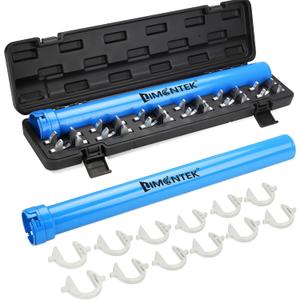 Inner Tie Rod Removal Tool, Master Inner Tie Rod Tool Set with 12 Crowfoot Adapters & 1/2 Inch Drive Tube for Tie Rods Remove & Install (Blue)