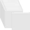 PATIKIL Frosted Zipper Bags, 50 Pack 8 x 6 Inch Resealable EVA Clothes Packaging Bag with Slider Closure and Vent Hole for Small Business T-shirt Packaging Organizing Shipping, Clear