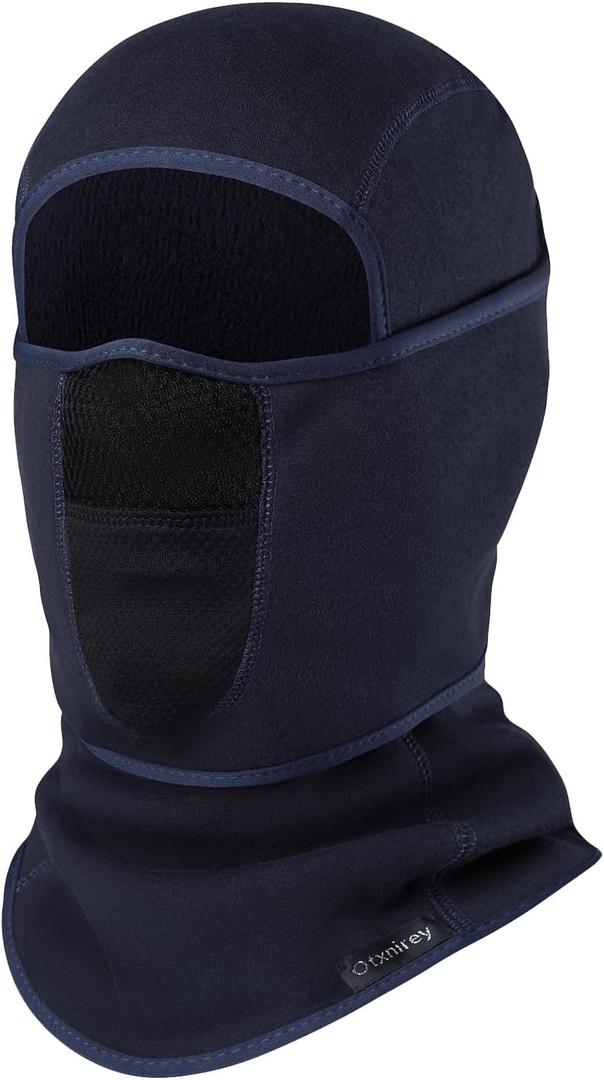 Balaclava Ski Mask (with Breathable Holes) Windproof Winter Fleece Neck Face Warmer for Men&Women (Navy)