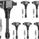 Set of 6 Ignition Coil Packs & Spark Plugs FIT Nissan Maxima, Altima, Murano, Pathfinder, Infiniti G35, EX35, JX35 3.5L V6, Replaces UF550 22448JA10C 5C1727