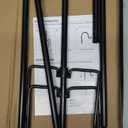 Shepherd Hooks for Outdoor, 1 Pack 62 Inch Bird Feeder Pole with 5 Prongs Base for Hanging Lantern, Hummingbird Feeder, Lightweight Plant, Shepherds Hook for Bird Feeders for Outside