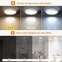 Matane Dimmable Motion Sensor LED Ceiling Light with Remote, 9 Inch Wired Flush Mount 3000K 4000K 5000K, 1800LM Motion Sensor Light Indoor for Closet Hallway Laundry Stairs White New Version