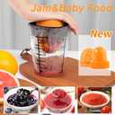 Hand Juicer, 6 in 1 Multifunctional Cup, Lemon Squeezer, Citrus Juicer With 600ML20 OunceCapacity Measuring Cup, Zucchini Spiralizer Noodle Maker,For Lemon,Orange,Zucchini (White) (4 Blade, Black)