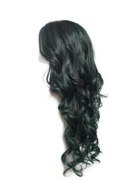 Hair Extensions Green Long