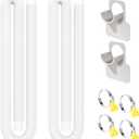 Pool Hoses for Above Ground Pool, 2 PACK 1.25 Inch Pool Filter Hose Accessory Bump Replacement Hose 59 Inch Long with 2 Holders and 4 Clamps