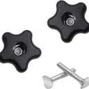 Handle Knob and Screw Bolt Washer Kit Fits Toro Lawn Mowers/Snow Blowers 92-2260 and 106-4161,107-3844 for Repair Snow throwers and Lawn mowers Parts (2 Pack)