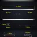 Dual 36.6" DRL LED Grille Lights Kit for 2017-2022 Ford F-250 Super Duty Front Grill Accent Light Bar Position Marker Grill Lights for Ford F250 Platinum XL XLT Lariat Limited King Ranch