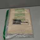 Faux Linen Round Table Cloth 60 inch, Waterproof Decorative Fabric Anti-Scratch Texture Round Tablecloth Cover for Dining, Kitchen & Outdoor Table (60 Inch, Round (2-4 Seats), Beige)