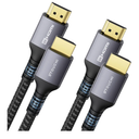 Stouchi 8K HDMI 2.1 Cable 8ft (2-Pack), 48Gbps Ultra High Speed Cord for Gaming (4K120Hz), Reduces Screen Tearing & Lag, Compatible with PS5, Xbox Series X, Mac mini M4, Apple TV, eARC Braided