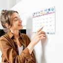 3 x 2026 Magnetic Calendar - 2026 Calendar from Jan.2026 - Dec.2026, 12 Monthly Magnetic Calendars for Fridge, 8"  10", Tear-off Pad, Perfect Magnetic Calendars for Refrigerator