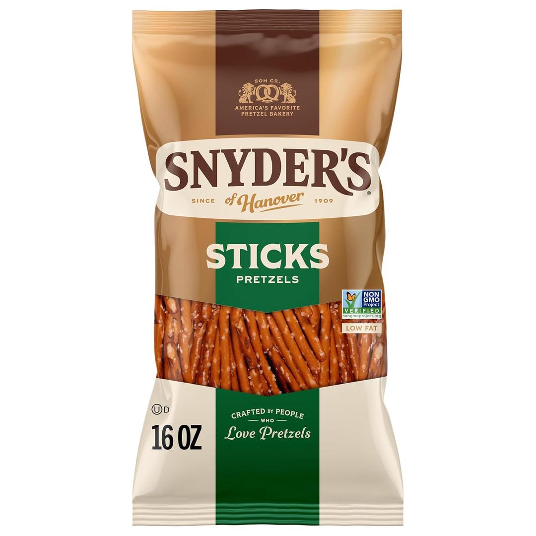 Snyder's of Hanover Sticks Pretzels, 16 Oz (EXP 10/17/26)