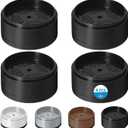 Bed Risers 1 inch, 2 inch, 3 inch, 4 inch Heavy Duty, Adjustable Furniture Riser for Table Desk Couch Sofa Chair Refrigerator Washing Machine, Stackable Bed Raisers Blocks (Black 4 Pack, 1 inch)