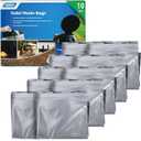 Camco Toilet Waste Bags - Features a Biodegradable Powder & Leak Proof Double Bag Design - Great for Camping, RVing, Hiking, or Boating - 10-Pack