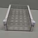 Vacane Large Refrigerator Drawer with Removable 28 Grid Egg Tray, Clear Egg Drawer for Fridge Organizer Bins, Fridge Storage Container Under Shelf Holder for Fruit,Vegetable,Meat,Cheese