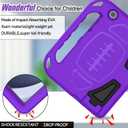 BMOUO Kids Case for Samsung Galaxy Tab A9 Plus 11 inch 2023 (SM-X210/X216/X218) - with Built-in Screen Protector, Shockproof Covertible Handle Stand Samsung Galaxy Tab A9 Plus Case for Kids, Purple