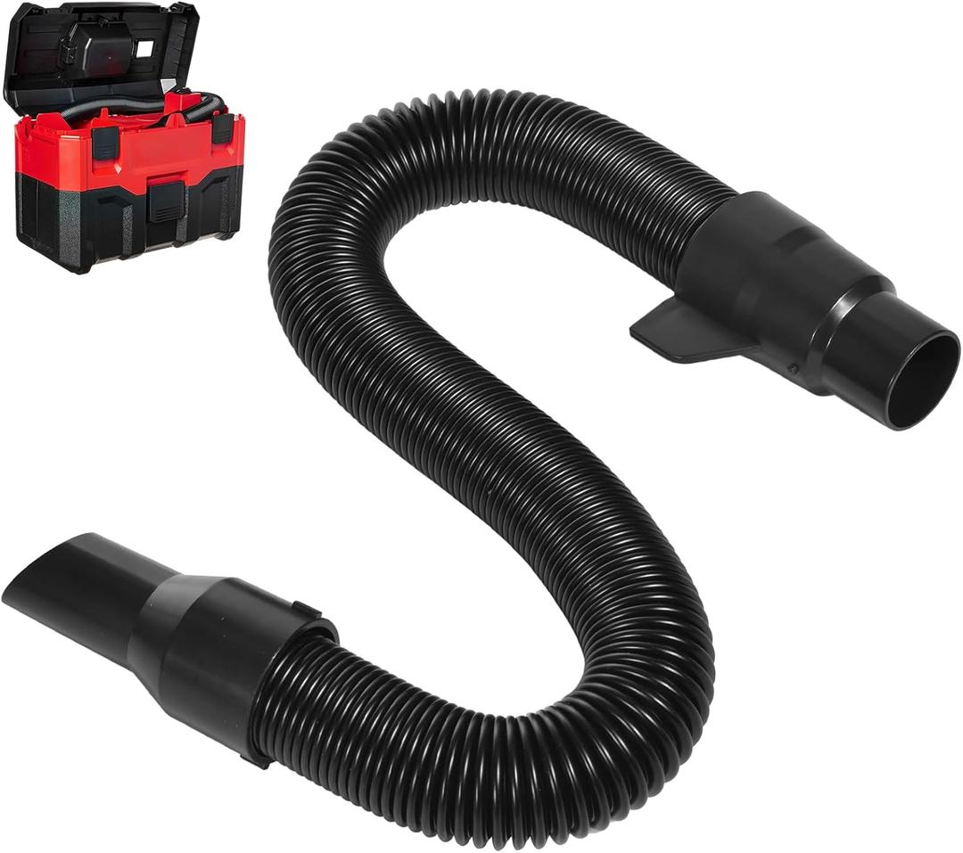 14-37-0105 Vacuum Hose Compatible with Milwaukee M18 Vacuum 0780-20 0880-20 0970-20, for Milwaukee 18v/28v Wet/Dry Vacuum Hose Replacement Assembly, Only fit Inside Hose Storage Vacuum, Black