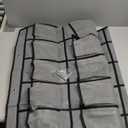 35-Pocket Over The Door Shoe Organizer - Mesh Pockets Shoe Holder Rack With 4 Metal Hooks (grey1)
