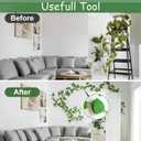 65PCS Plant Wall Clips, Plant Climbing Wall Fixture Clips, Wall Vines Fixing Clips with 65 Adhesive Stickers, Self-Adhesive Plant Fixer for Vine Support and Indoor Outdoor Decoration (65, Green)