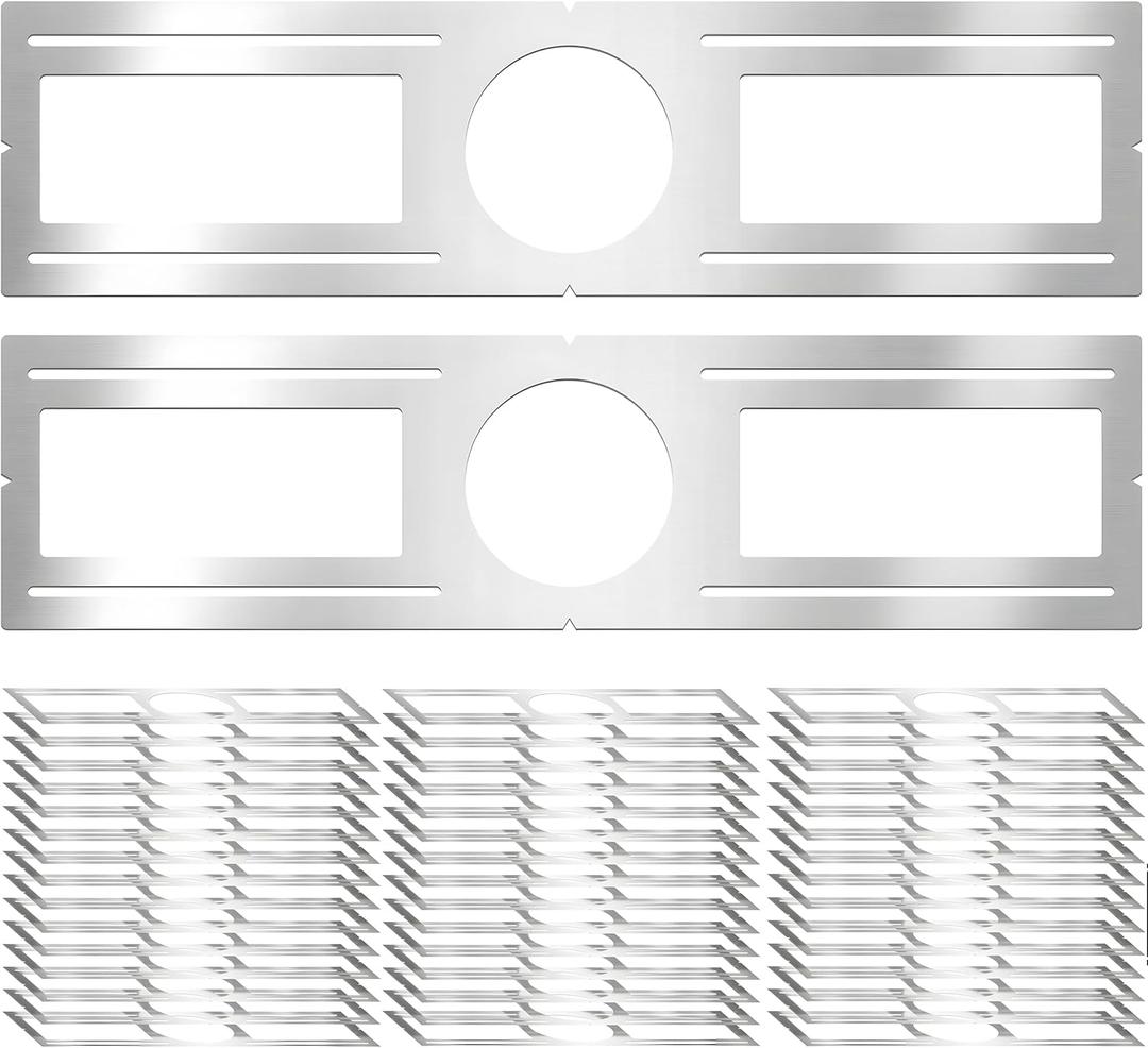 New Construction Mounting Plate, 4 Inch, LED Recessed Lighting Housing Kits, Flat Steel Rough in Bracket Fixture for LED Light Bar, 12PC Shallow Recessed Lighting Housing Plate