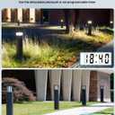 SURAIELEC 200W Low Voltage Landscape Transformer (12V/15V AC), Outdoor Transformers for Landscape Lighting, Detachable Photocell Sensor & Digital Timer, Stainless Steel, 5FT Power Cord, ETL Listed