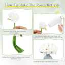 Jexine 240 Pcs Artificial Rose Flowers Bouquet Silk Realistic Flowers Bulk Centerpieces DIY Bride Fake Rose for Home Bridal Wedding Party Decorations(White)