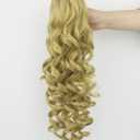 IMISSU Long Curly Claw Ponytail Clip On Hair Extension Pony Tail Hair Piece (Blonde 27/613)