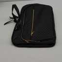 Taygeer 17 Inch Laptop Bag for Women, Large Convertible Quilted Briefcase Backpack with USB Port, Waterproof Leather Work Tote Bags, Professional Shoulder Computer Handbags for Office Business, Black