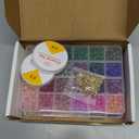 2 Pack More Than 1300PCS Round Glass Beads for Jewelry Making,48 Colors 8mm Crystal Beads for Bracelets Jewelry Making and DIY Crafts, 2 Box Round Beads Suitable for Beginners. (Solid + Printing)