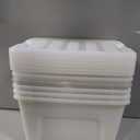 IRIS USA 6-Pack 54 Quart Storage Bins with Lids, Pearl