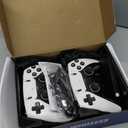 Retro Gaming Console, 20,000+ Retro Game Stick, 4K HD HDMI TV Game Stick, Built-in Classic Video Games 23 Emulators Plug & Play Game Console for TV with 2 Wireless Controllers, White & Black