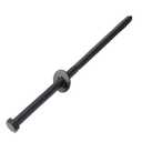 3/8" x 10" Lag Bolts (25 PCS) Black Lag Screws for Wood, Double Anti-Rust Coatings, Heavy Duty Hex Head with Washers