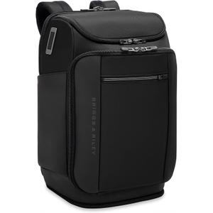 Briggs & Riley ZDX U-Zip Carry-On Travel Backpack, Shoe Compartment, Black