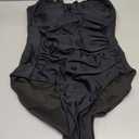 Mannice Tummy Control Swimsuits for Women 2026 One Piece Swimsuit Push Up Bathing Suit Full Coverage Slimming Swimwear (Black, L)
