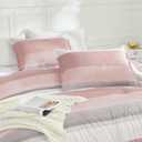 Litanika Pink Twin/Twin XL Comforter Set for Girls - 2 Pieces Blush Twin Extra Long Size Lightweight Bedding Set, All Season Down Alternative Comforter
