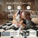 PureCozy Machine Washable 6x9 Area Rugs for Living Room Modern Soft Black and White Checkered Rug Non-Slip Low Pile Accent Indoor Office Carpet for Bedroom Dining Room Nursery Classroom