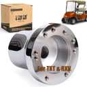 10L0L Golf Cart Steering Wheel Adapter Fits Golf cart EZGO TXT&RXV 5-6 Holes Golf Cart Steering Wheel -Silver