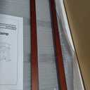 Dog Ramp for Bed or Couch, Wooden Pet Ramp with 20° Gentle Slope, Removable Side Rails, Non-Slip Surface, Top Platform & Wheels, Safe Bed Ramp for Small, Medium & Senior Dogs, 60" Long, Mahogany