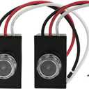 YCA1030 Dusk to Dawn Sensor, Hard-Wired Post Eye Photocell Sensor for Outdoor Lights, Automatic Light Control Switch, UL Listed (Pack of 2)