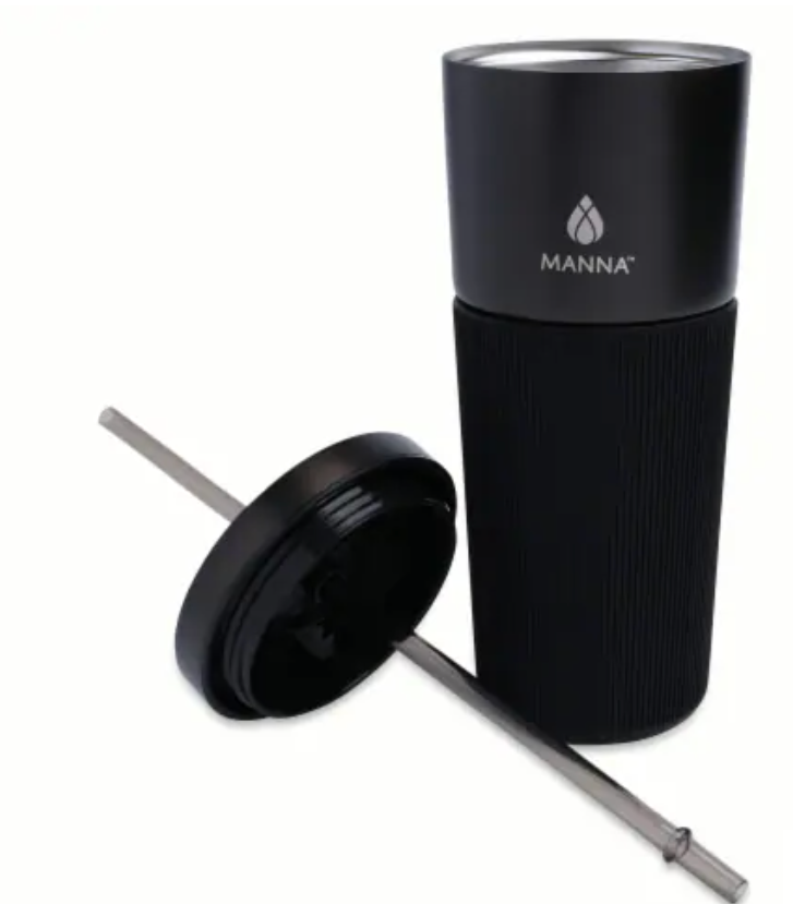 Manna Tribeca Tumbler 24oz Stainless Steel Black with Silicone Sleeve