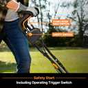 LawnMaster Brushless 48V MAX Cordless Tiller Cultivator with 2X MAX 24V 4.0ah Battery& 1x MX24V Dual Port Charger, 4X Blade, 14.5In Width & 9In Depth-CLTE4814