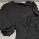 Avanova Women Color Block Striped Cropped Sweatshirt Oversized Crewneck Pullover (X-Large, Black)