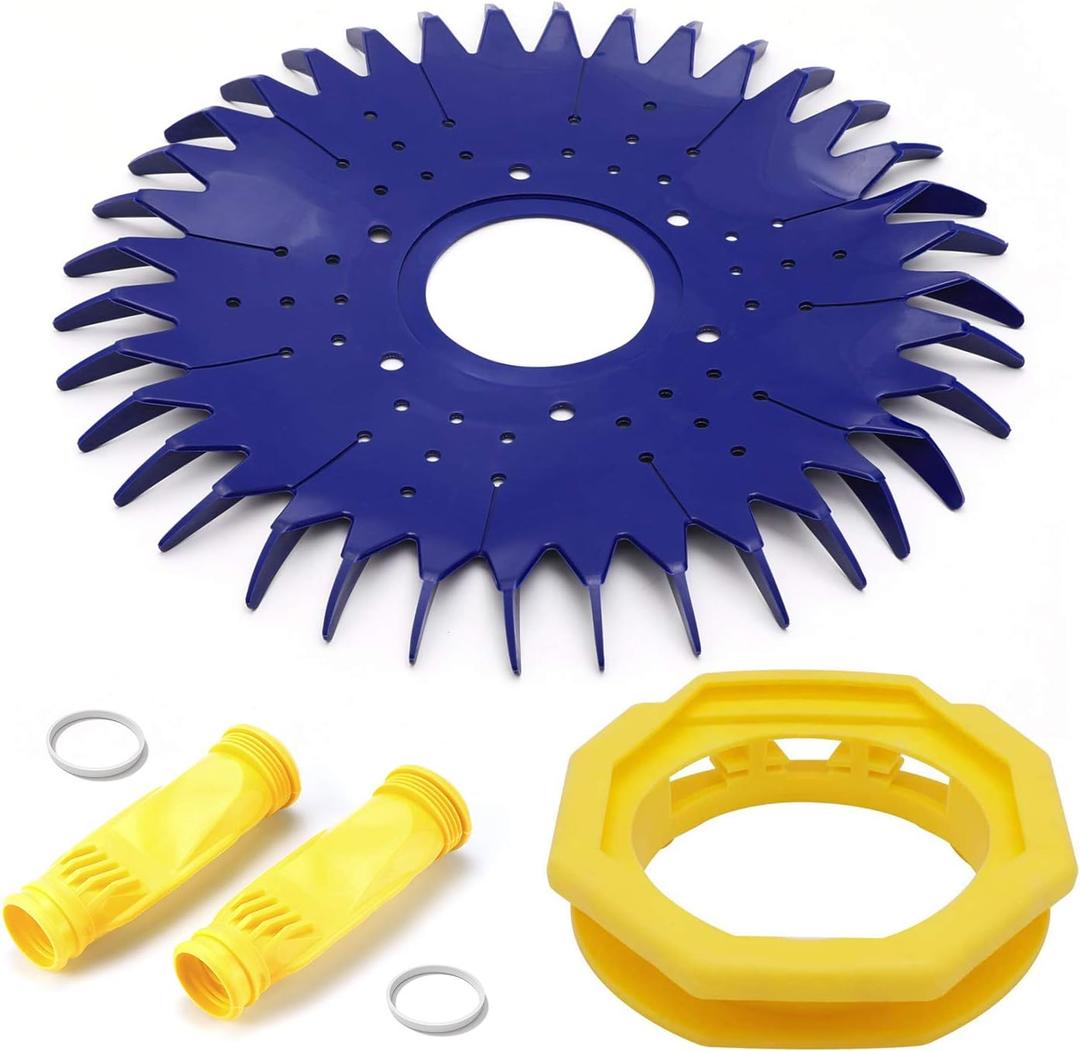 Funmit W70329 Finned Seal Disc Skirt & W69698 Pool Cleaner Diaphragm & W70327 Foot Pad Pool Cleaner Kit Replacement for Zo-diac Baracuda G2 G3 G4 Replace W69721 W72855