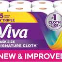 Viva Signature Cloth Paper Towels, 8 Family Triple, 141 Sheets per Roll