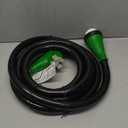 RVGUARD 50 Amp 50 Foot RV/EV Extension Cord, NEMA 14-50P/R Heavy Duty Extension Cord with LED Power Indicator and Cord Organizer, Green, ETL Listed